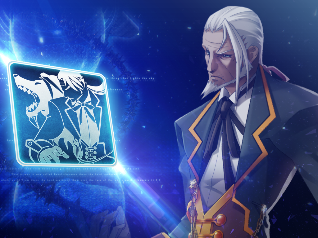 Седой старик в игре Blazblue