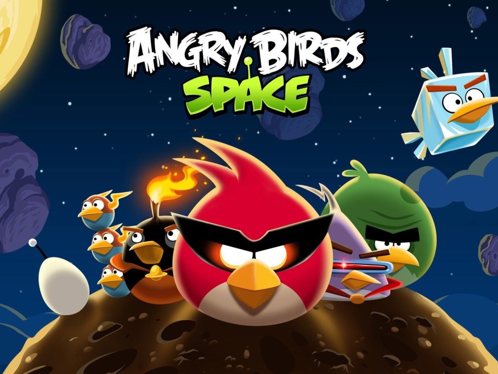 Популярная игра Angry Birds Space