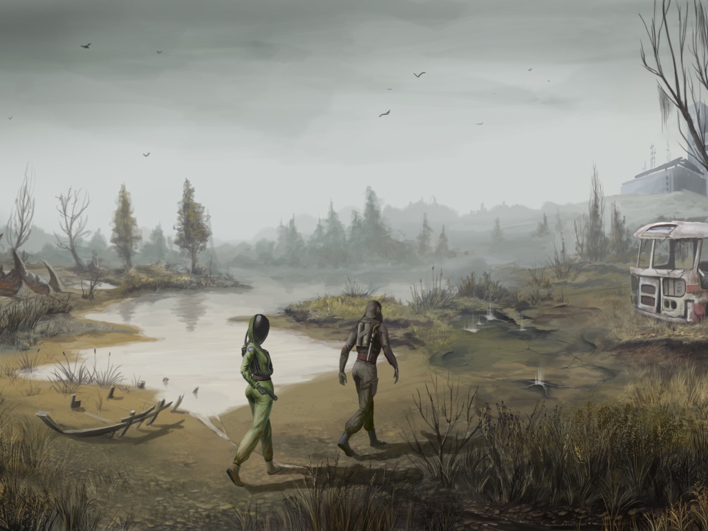 Прогулка по заброшенной местности, игра S.T.A.L.K.E.R