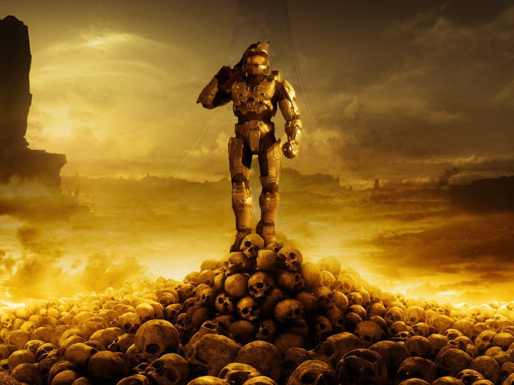 Воин на горе черепов, игра Halo 4