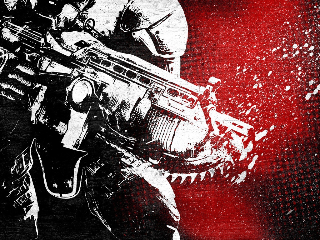 Белый робот, игра Gears of War