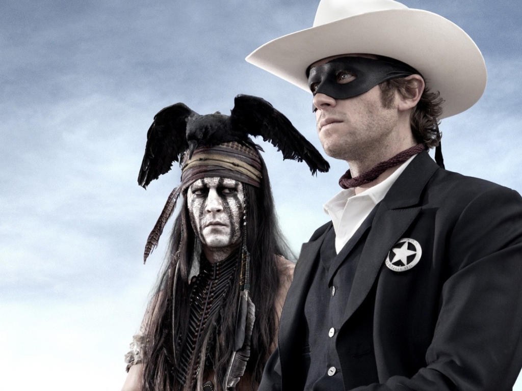 Шериф в маске и индеец