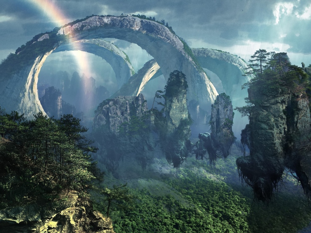 Горный пейзаж из фильма Аватар