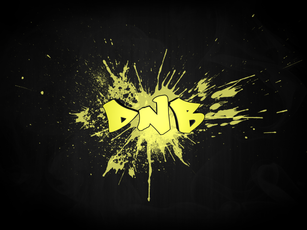 Музыкальный стиль Даб-степ, желтая надпись