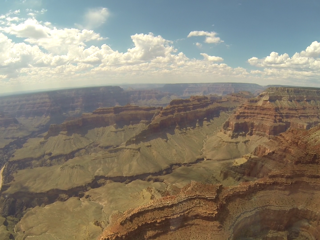 Полет над каньонами в Аризоне