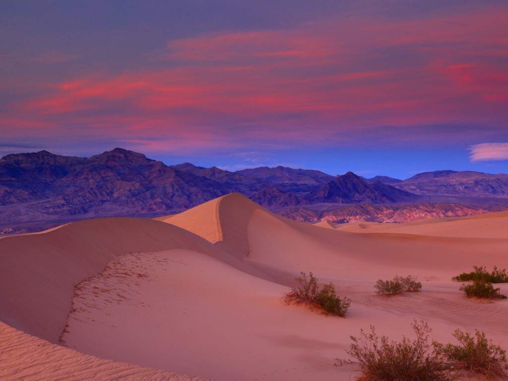 Пустыня розового цвета