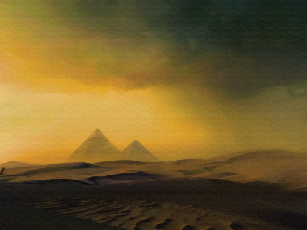 Песчаная буря в Египте