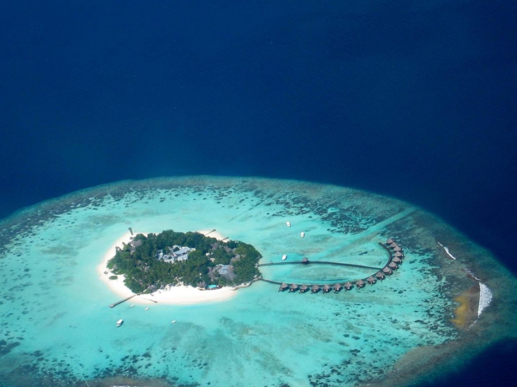 Остров в Полинезии, мелководье