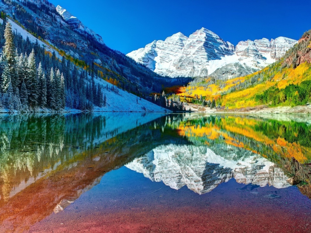 Все краски осени и зимы в горах