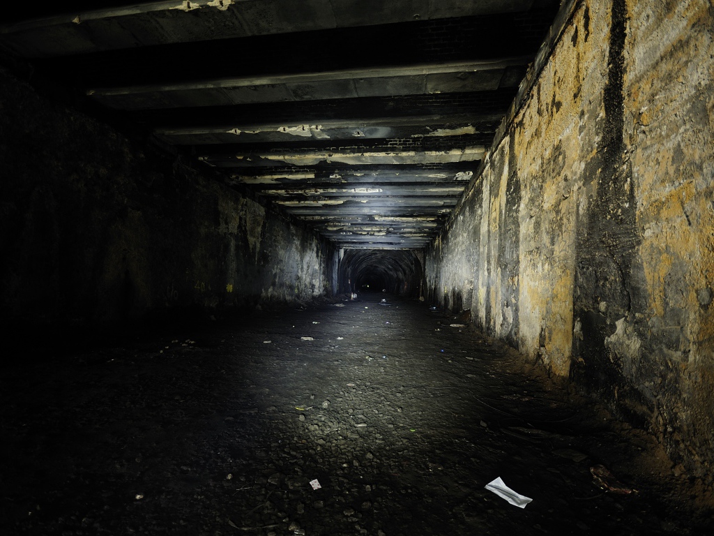 Угольная выработка в шахте