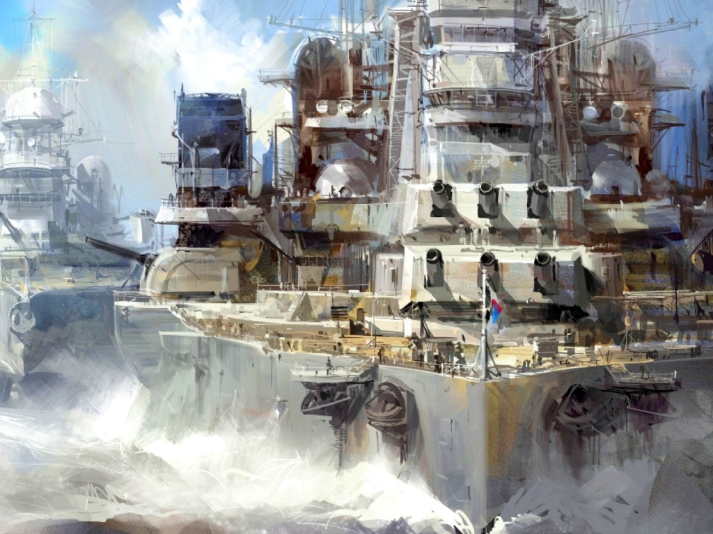 Линейные корабли в строю