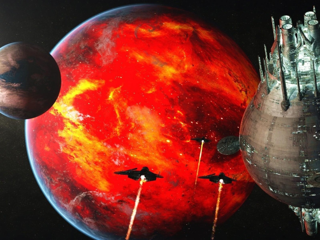 Звезда смерти атакует планетную систему