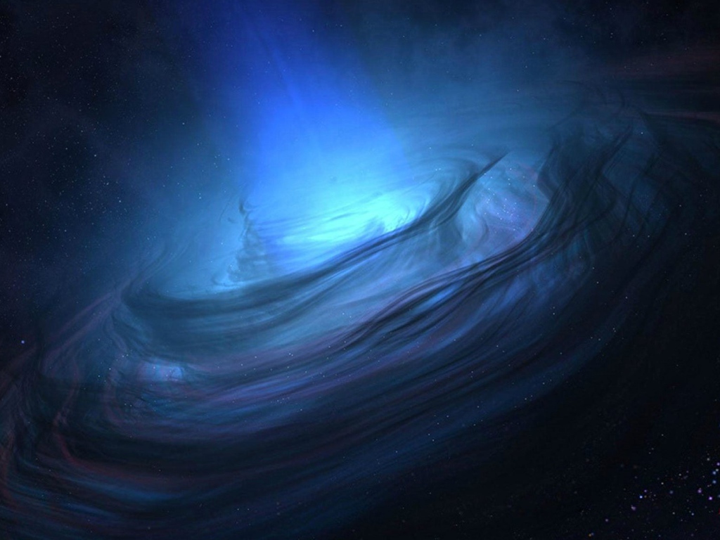 Плазменная воронка в космосе