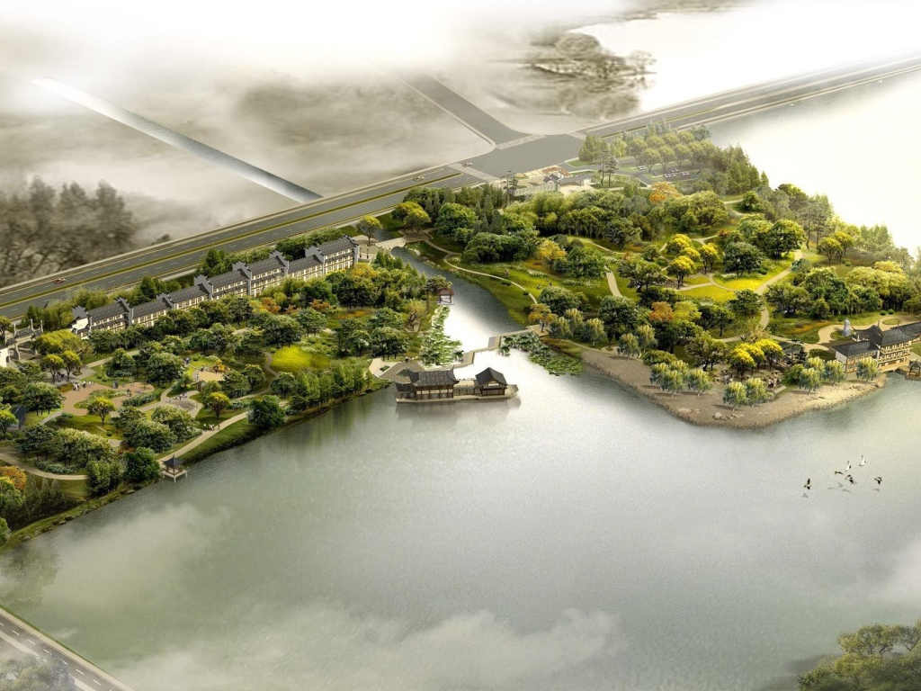 Кусочки суши среди воды