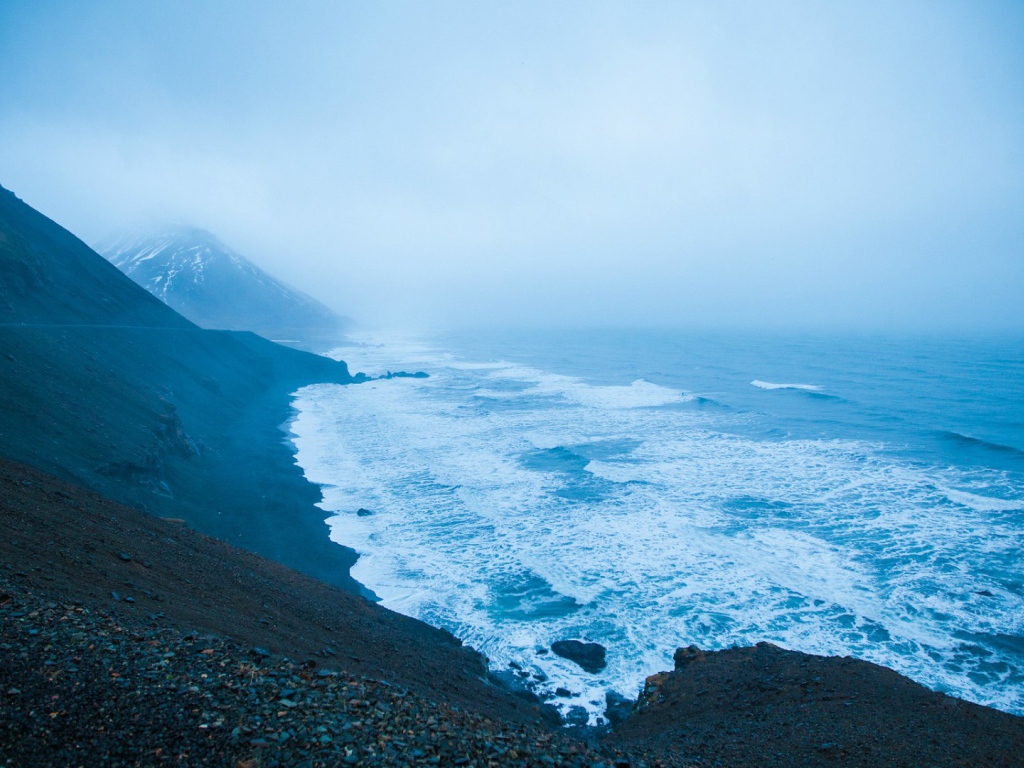 Seashore in Iceland