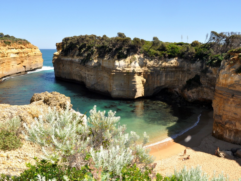 Обрывистые берега в Австралии