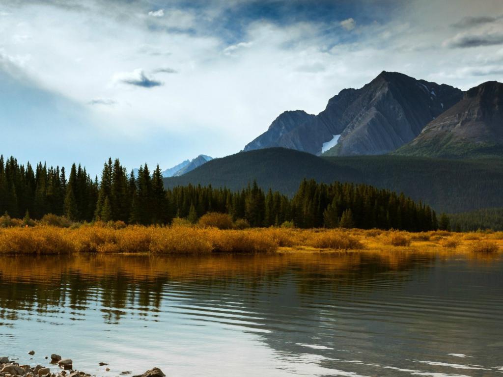 Верхнее озеро Кананаскис. Альберта, Канада