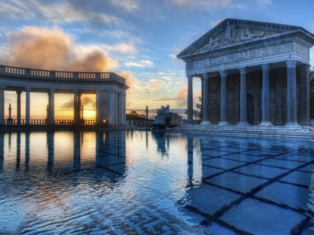 Greek architecture, swimming pool