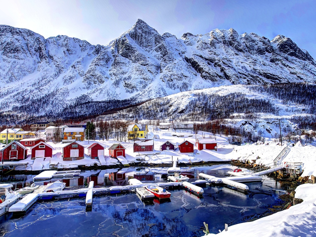 Рыбацкий поселок в Норвегии