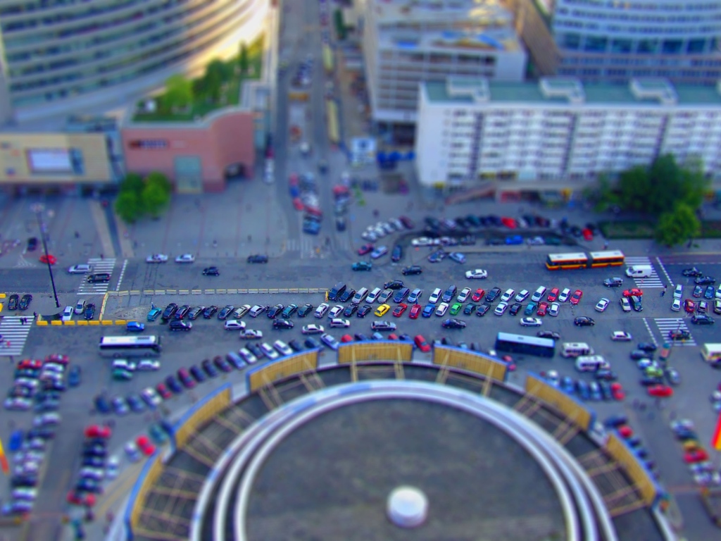 Городская площадь в Варшаве, Польша