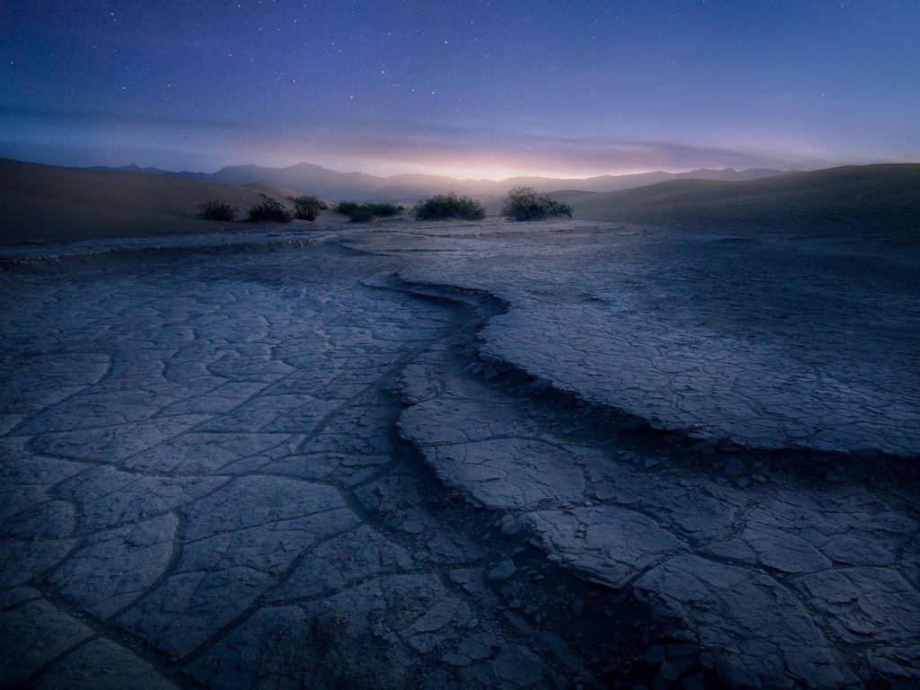 Долина смерти ночью, Калифорния