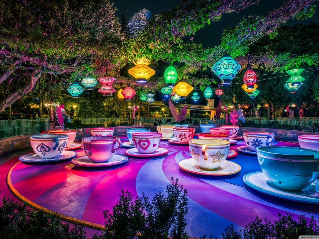 Аттракцион в парке развлечений, Калифорния