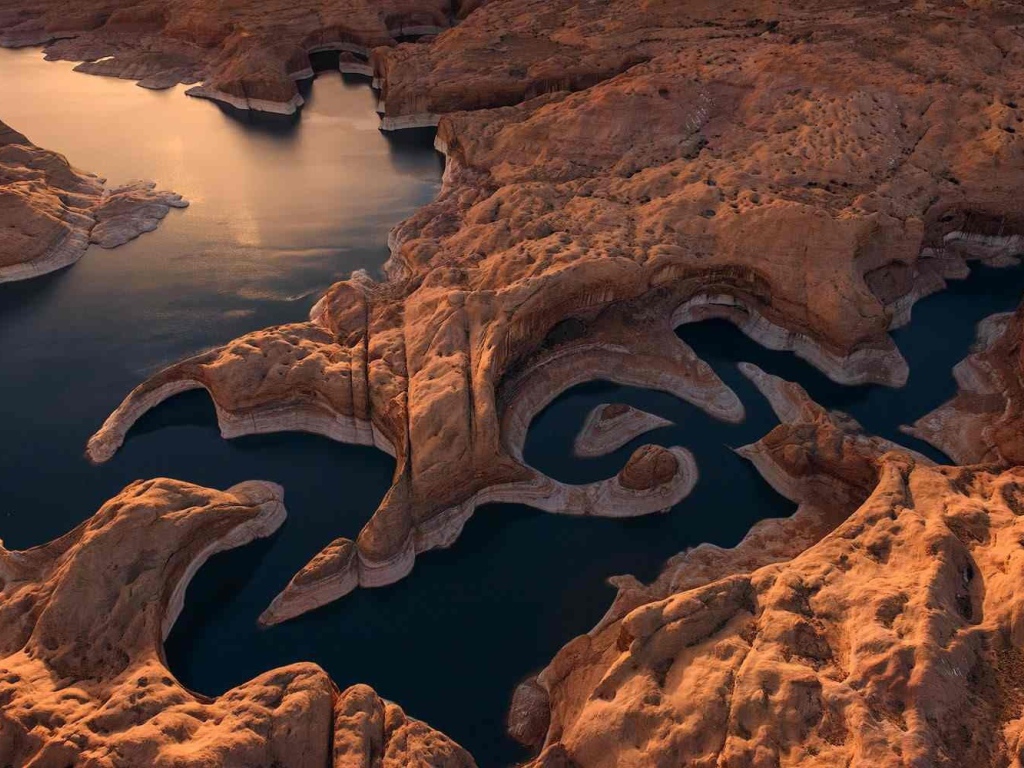 Извилистая река в каньоне, Юта