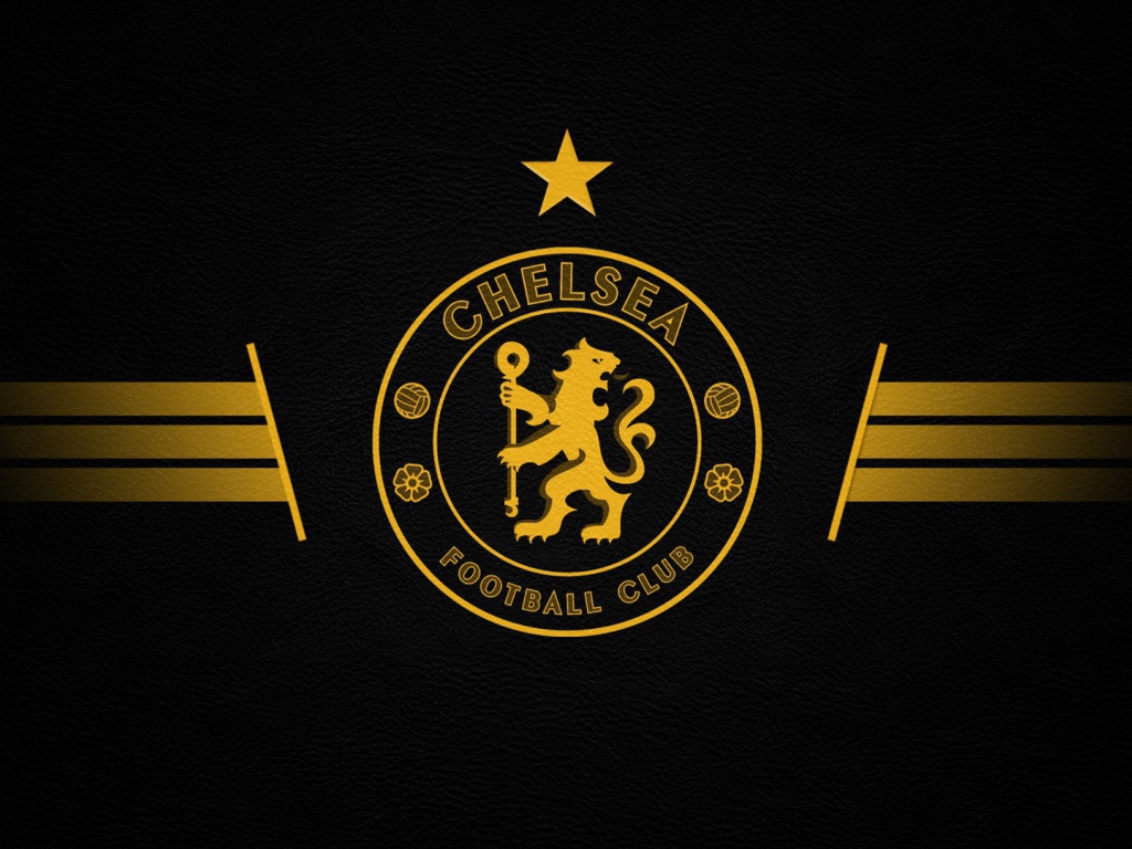 Chelsea Football Club logo on a gray gold