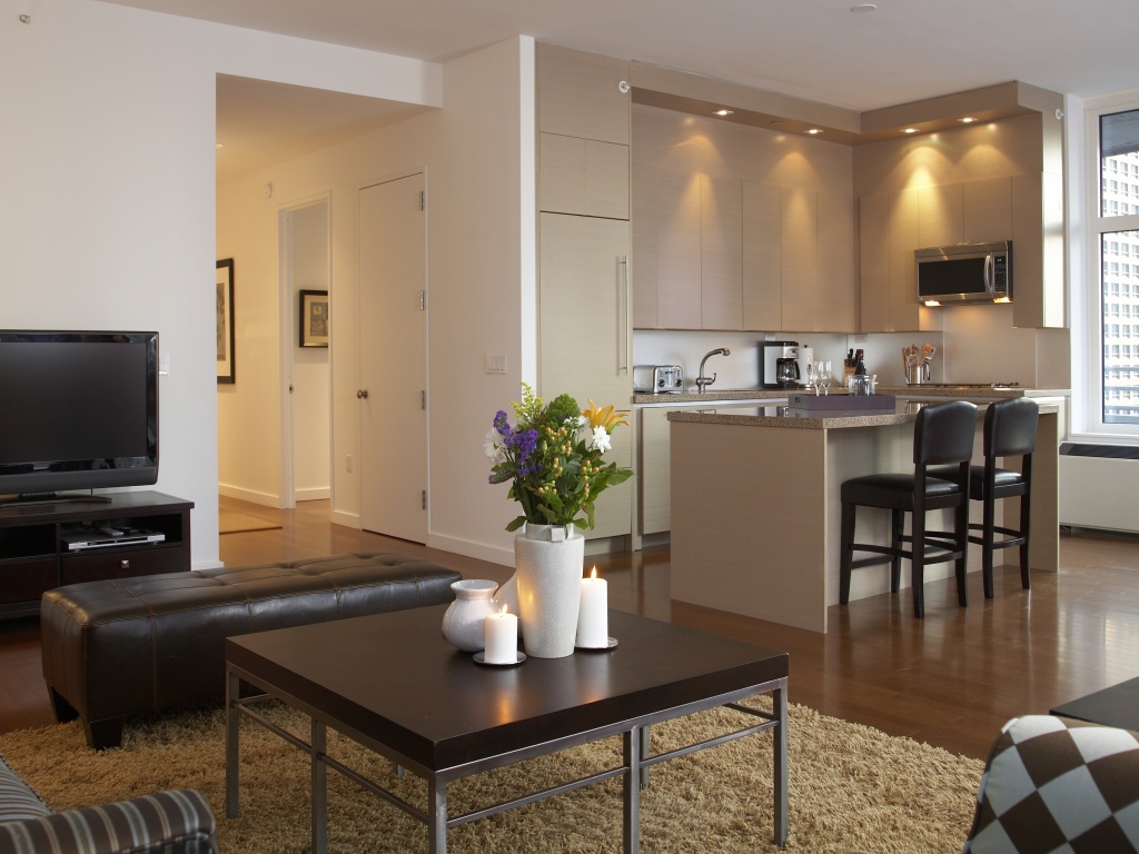 Комната с кухней