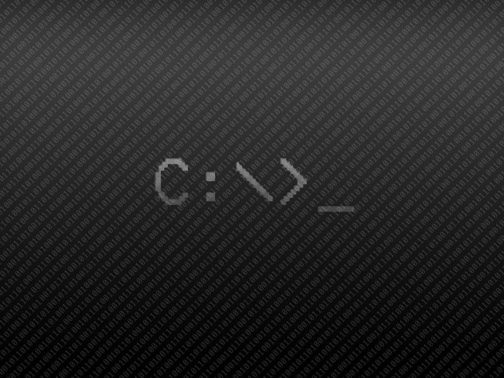 Бинарный код на черном фоне