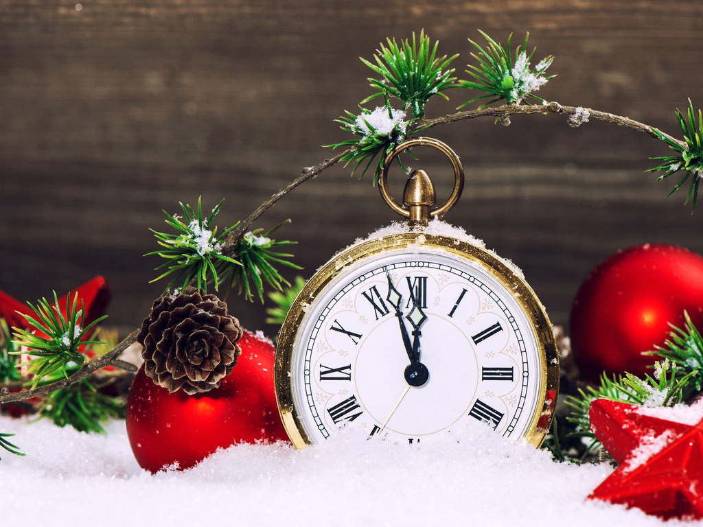 Время Нового года 2017