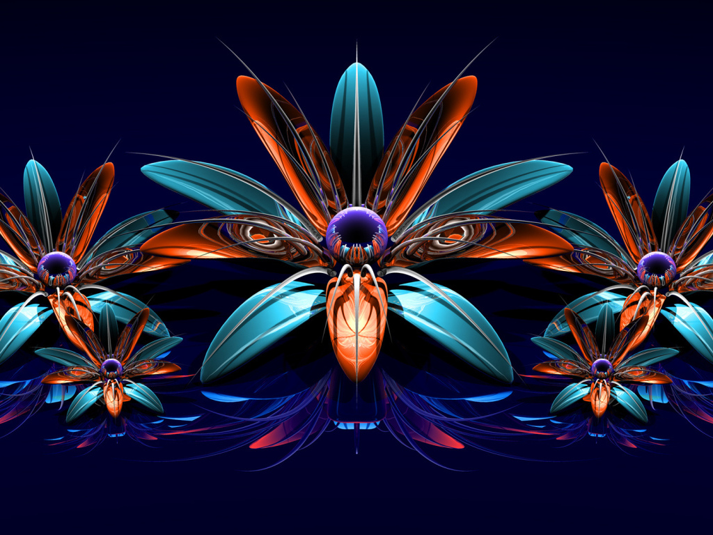 Фрактальные цветы