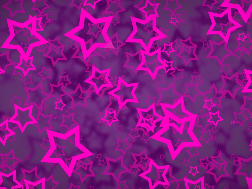 Много розовых звезд  