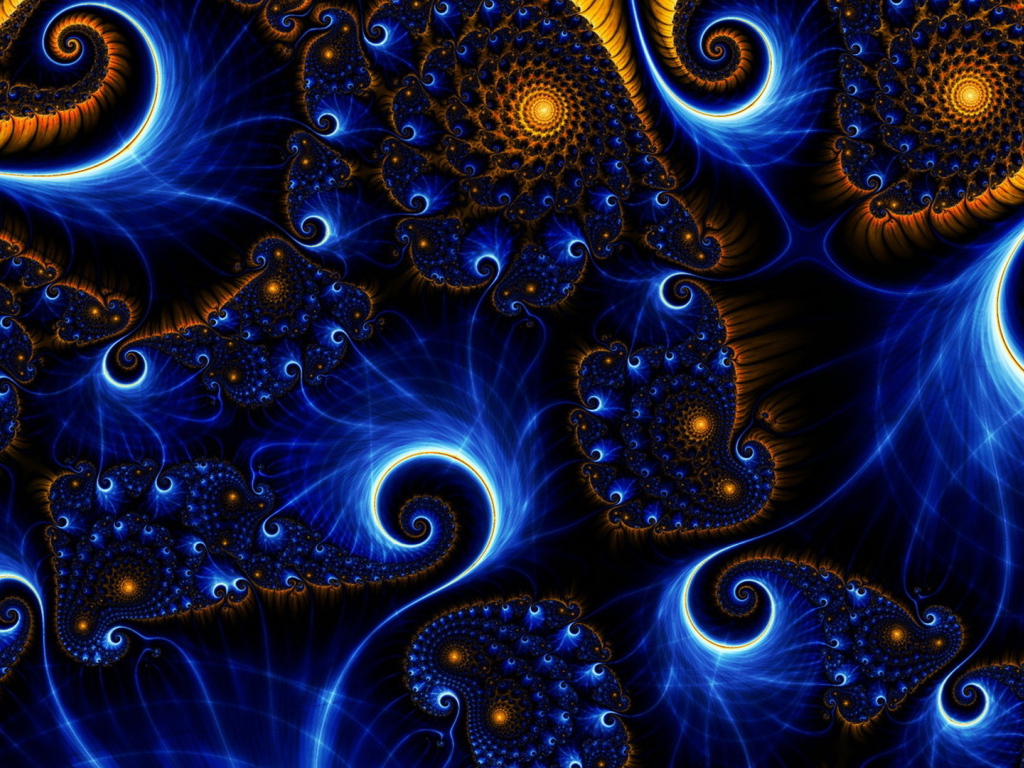 Разноцветные фантастические узоры 