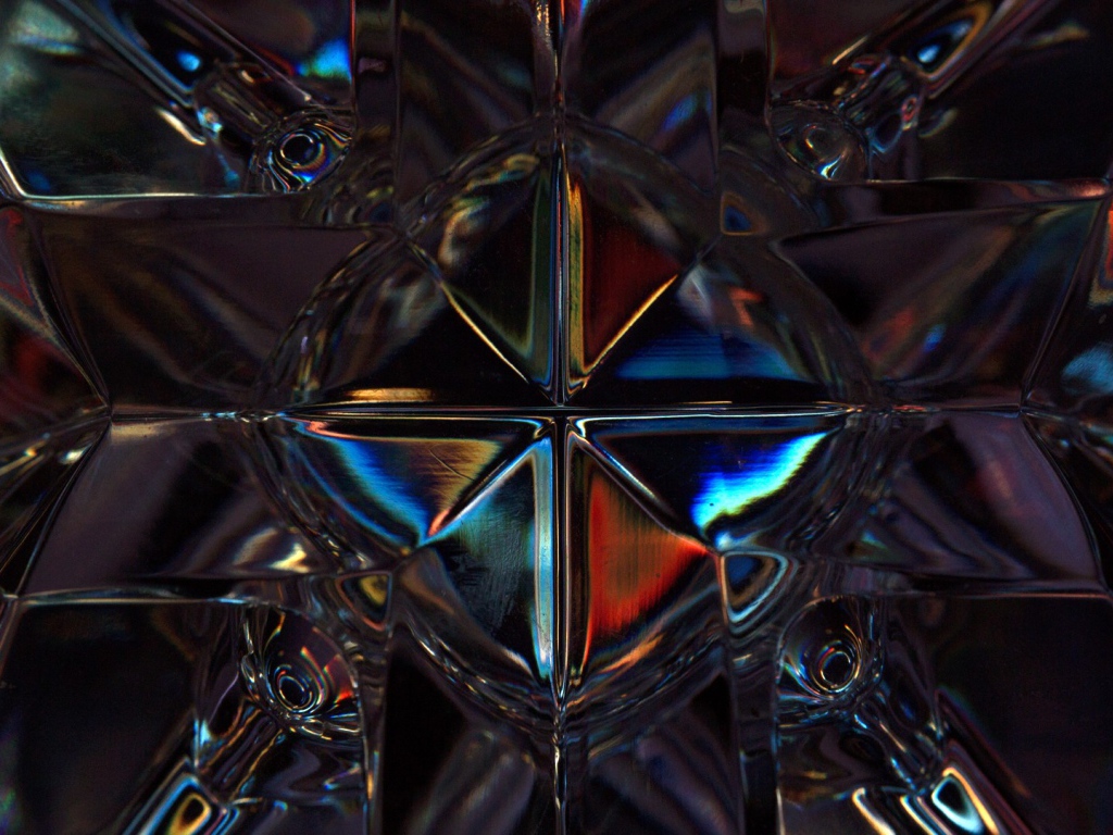 Необычный стеклянный узор  3д графика 