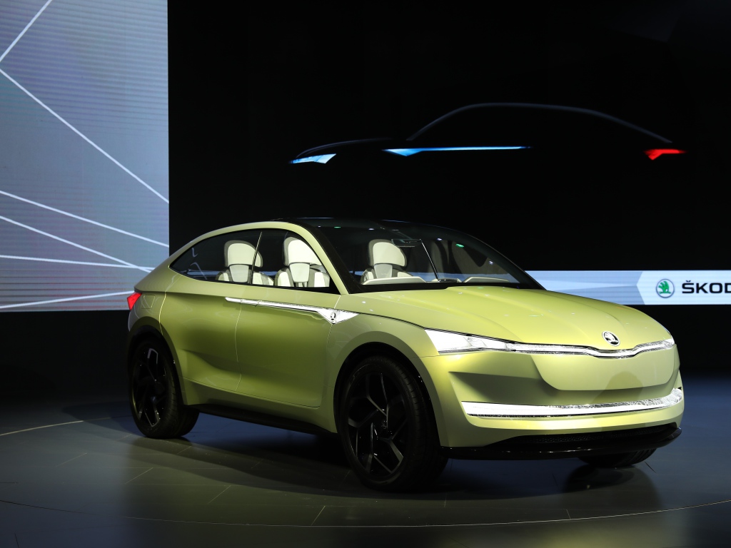 Презентация автомобиля Skoda Vision E, 2017