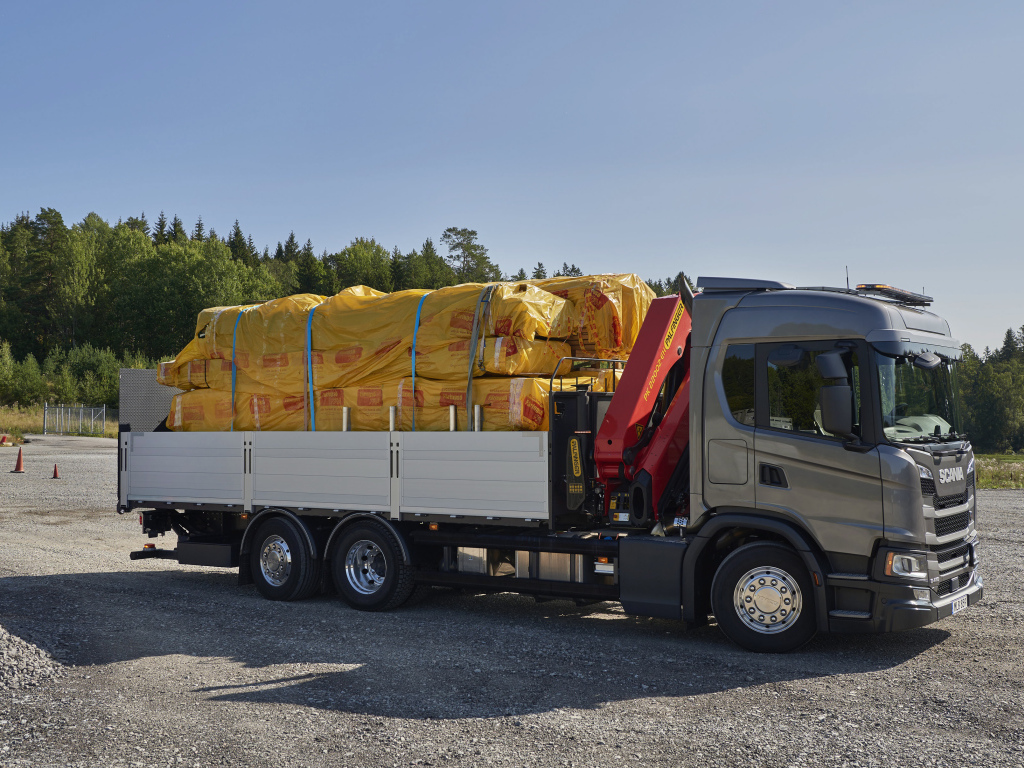 Груженый грузовик Scania  G 410, 2017