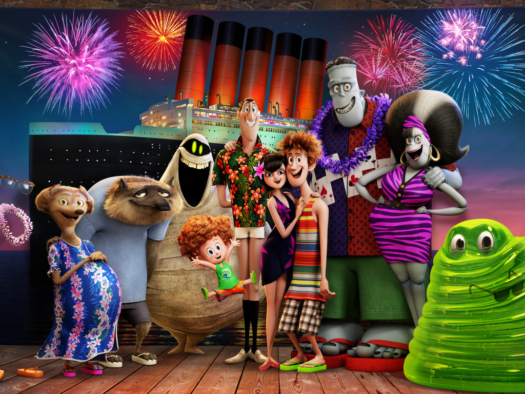 Постер нового мультфильма Монстры на каникулах 3, 2018