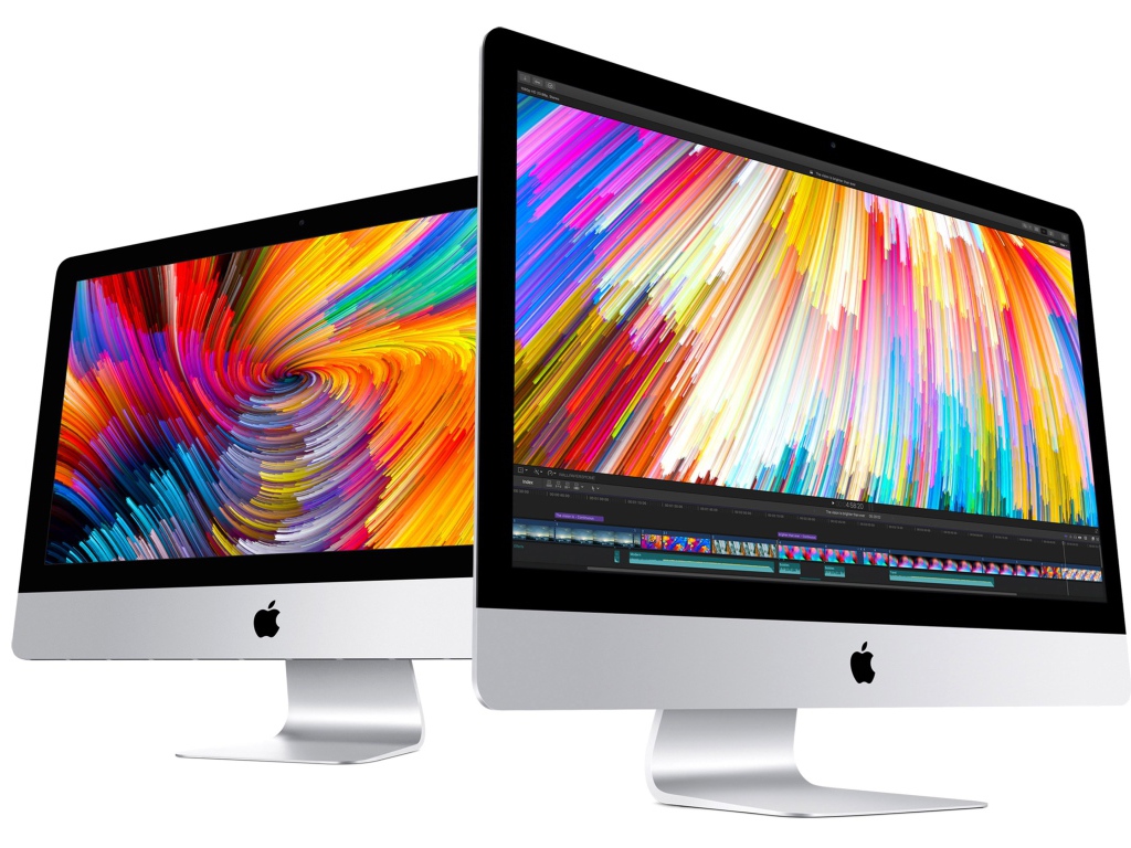 Моноблоки Apple   iMac, 2017 на белом фоне