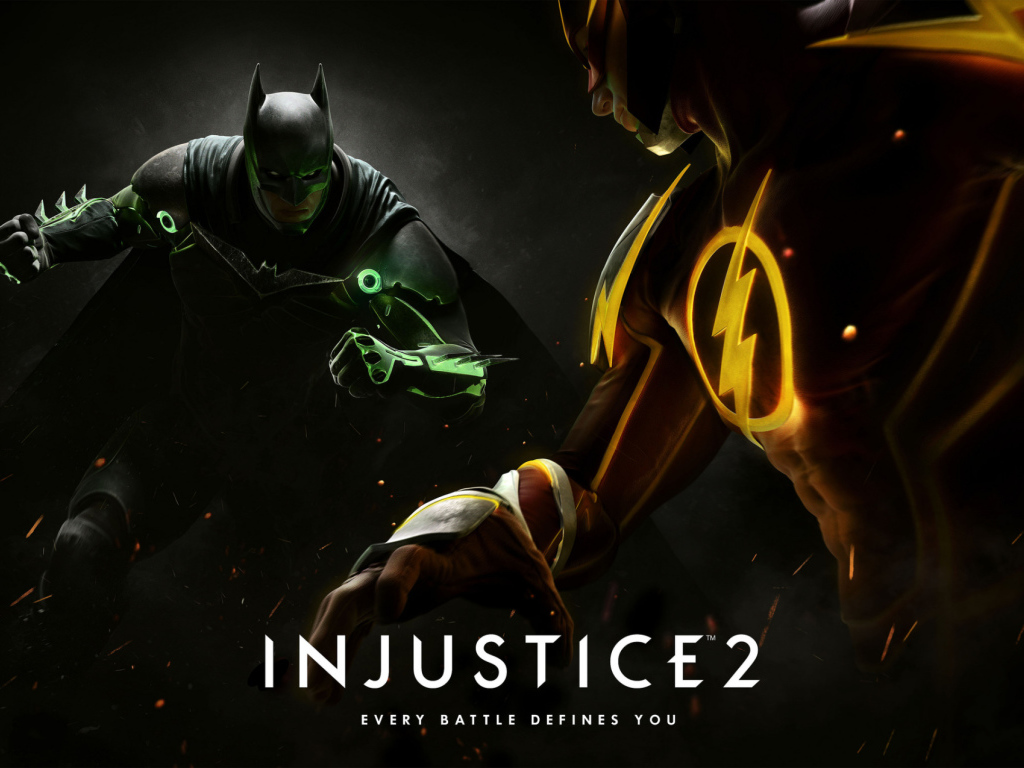 Бэтмен и Флэш герои игры Injustice 2 