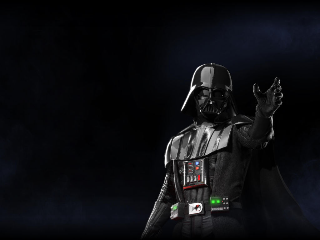 Darth Vader character of the computer game Star Wars. Battlefront II, 2017