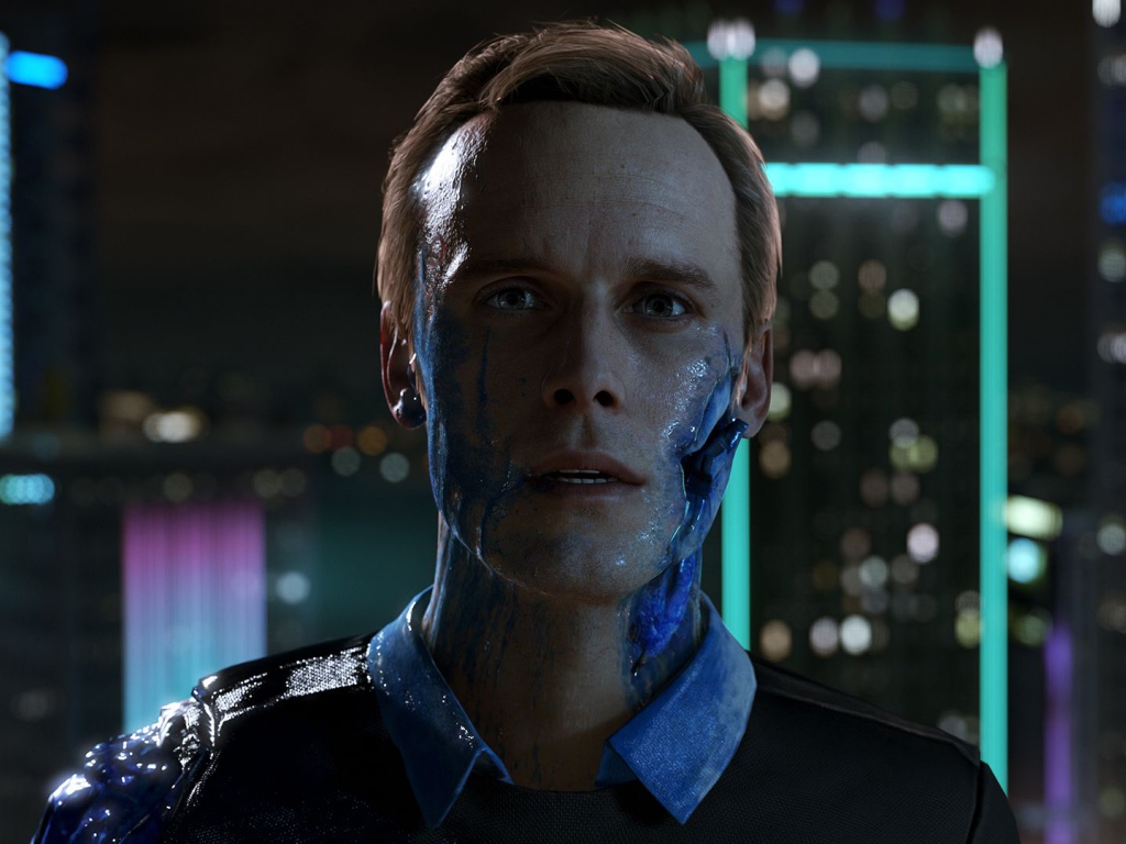 Connor персонаж игры Detroit Become Human 