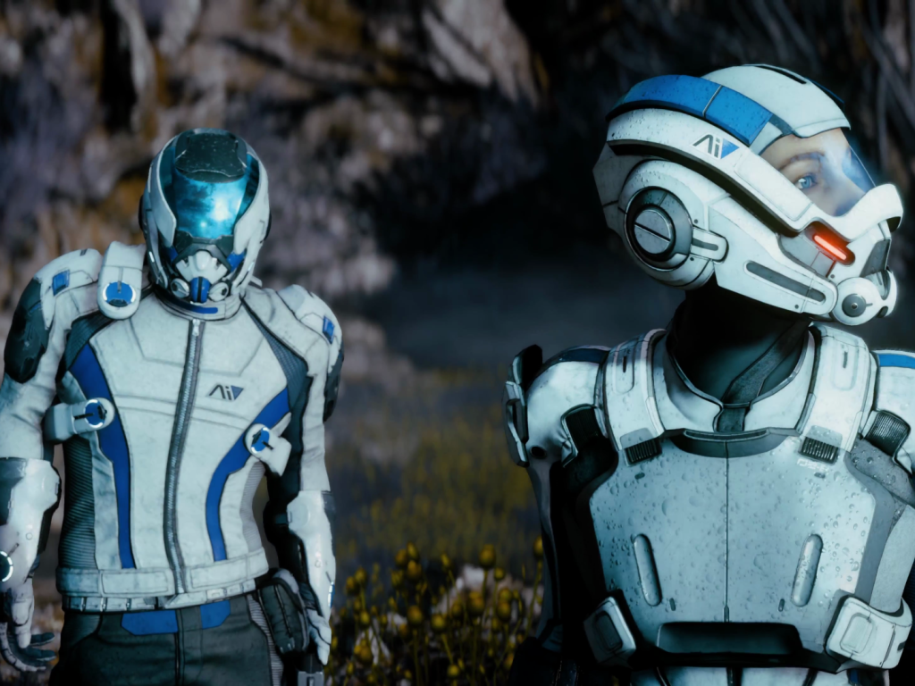 Скотт и Сара главные герои игры Mass Effect Andromeda 