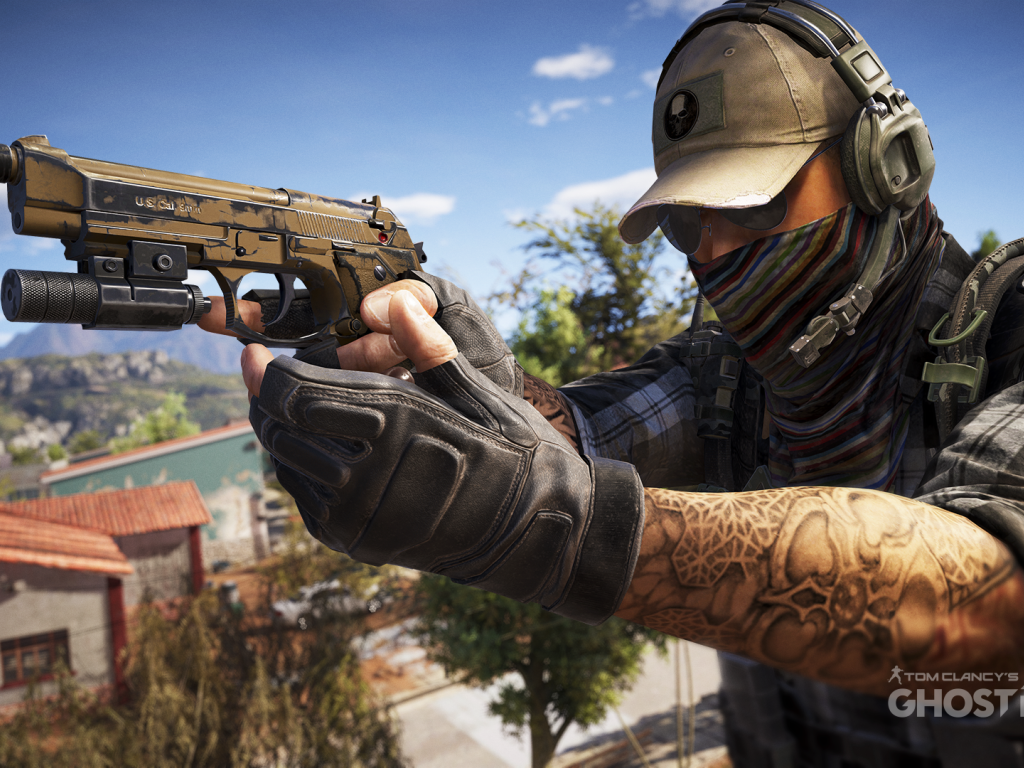 Парень с оружием персонаж игры Tom Clancy's Ghost Recon Wildlands 