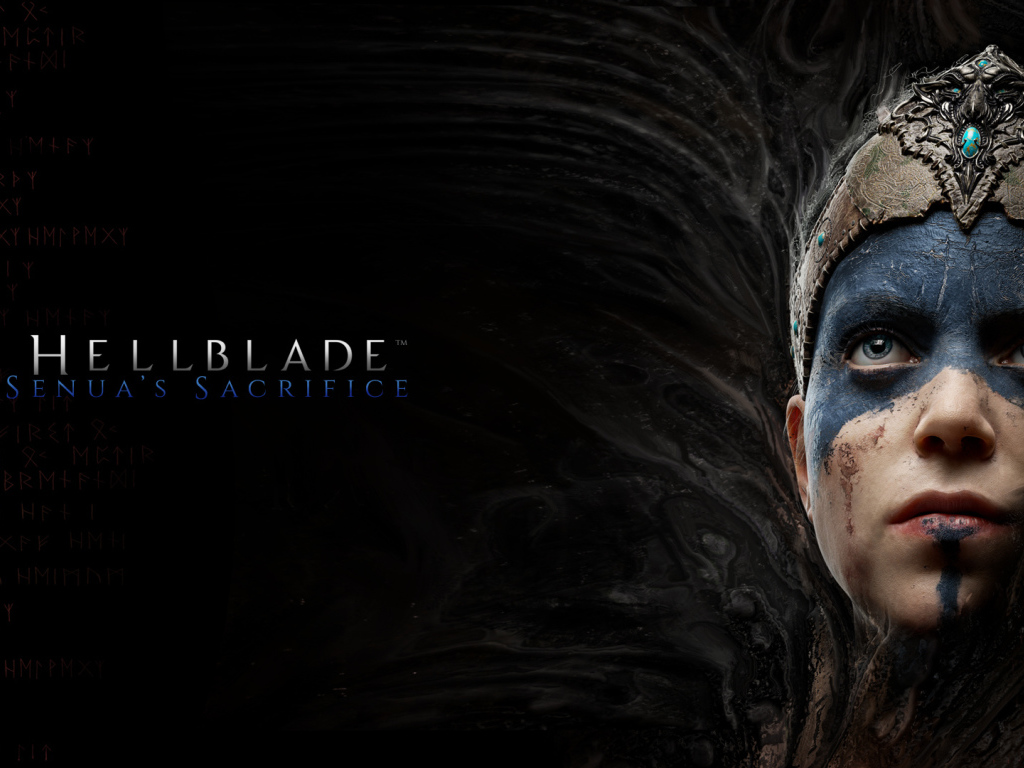 Женщина воин персонаж компьютерной игры Hellblade 