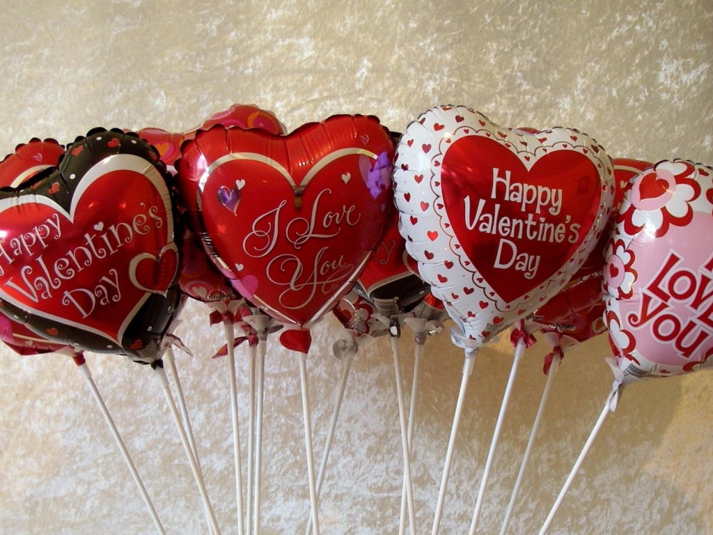 Воздушные шарики на День Всех Влюбленных 