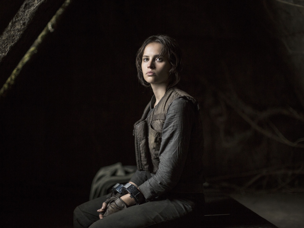 Джин Эрсо в наручниках фильм Изгой-один. Звёздные войны Истории 