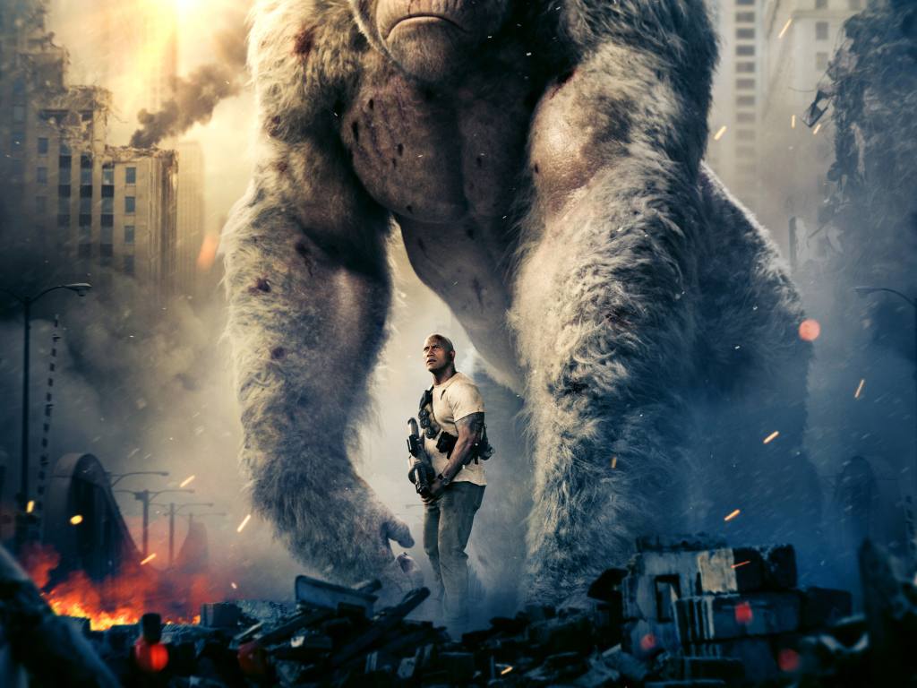 Постер нового фильма Рэмпейдж,  2018