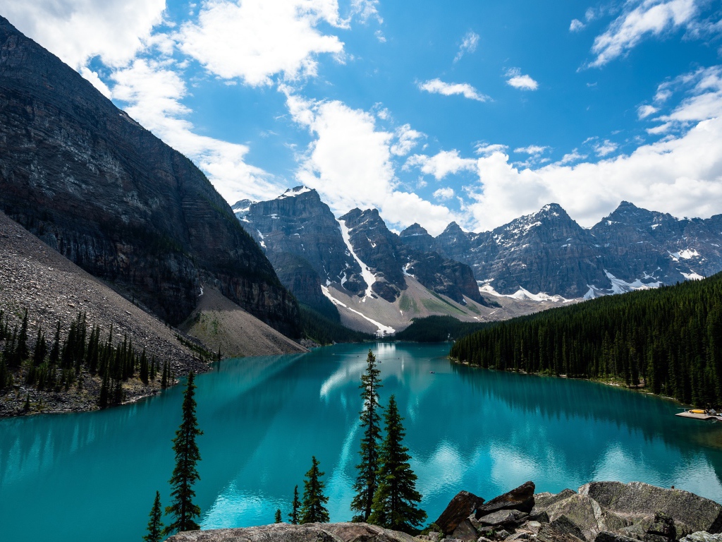 Ледниковое озеро Морейн, Канада 