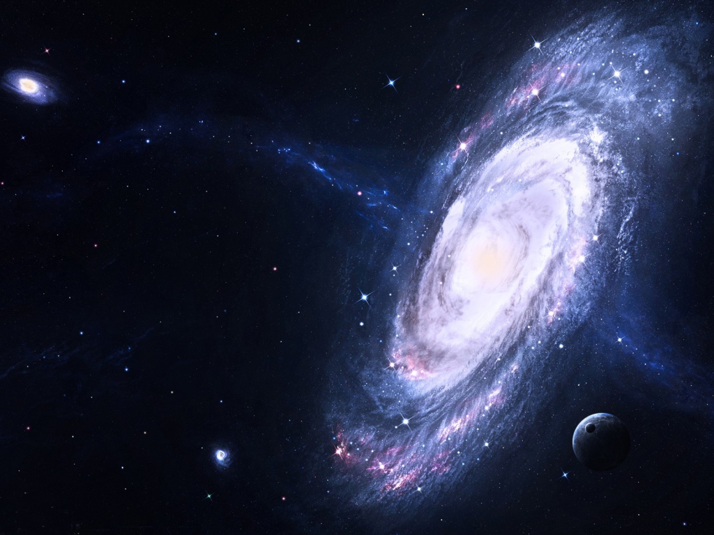 Спиральная звездная галактика 